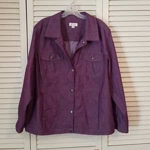 Purple light weight Jacket